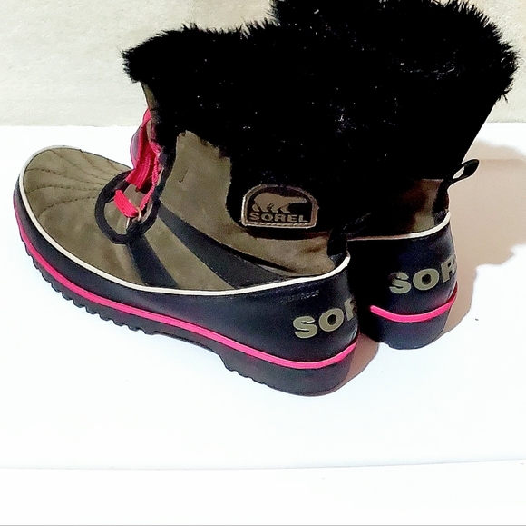 SOREL TIVOLI II WINTER BOOTS. WOMENS Sz: 9.5 LIKE NEW! GREEN, WATERPROOF SUEDE - Picture 3 of 15